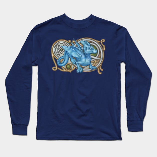 Draco Dragon Long Sleeve T-Shirt by valerieanderson